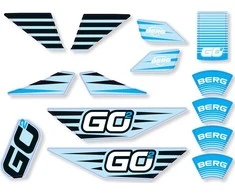 BERG GO² SparX Geltona - Sticker set