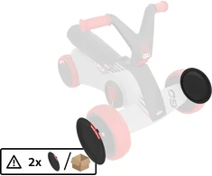 BERG GO² SparX Raudona priekinio rato gaubtas (2 vnt.)
