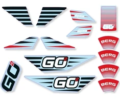 BERG GO² SparX Raudona lipdukų rinkinys