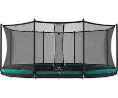 BERG Grand Favorit InGround 520 batutas, žalias + apsauginis tinklas Comfort