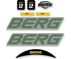 Berg MOOV 12 - Sticker Set Žalias
