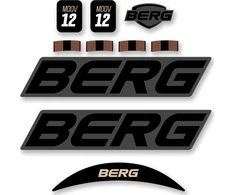 Berg MOOV 12 - Stickerset Retro Juodas