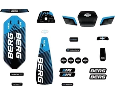 Berg Lipdukų rinkinys Rally APX Mėlyna