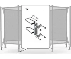Berg Safety Net Comfort - Fasteners 200 (Set for 1 Tube) (85mm)