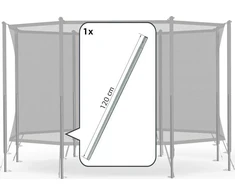 Berg Apsauginio tinklo Comfort apatinis vamzdis su spyruoklių laikikliu (120 cm)