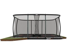 Batutas BERG SPORTS Ultim Pro Bouncer FlatGround 5x5 su apsauginiu tinklu XL