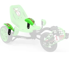 Berg Street X - Mudguard žalias with carrier