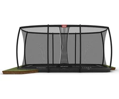 BERG Ultim Champion FlatGround 500 batutas, pilkas + apsauginis tinklas DLX XL