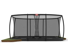 BERG Ultim Elite FlatGround 500 batutas, pilkas + apsauginis tinklas DLX XL