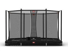 "BERG Ultim Favorit InGround 330 Juodas + Safety Net Comfort