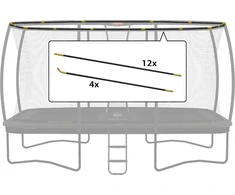 Berg Apsauginio tinklo palapinės vamzdžių rinkinys Ultim Safety Net DLX XL 500
