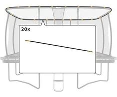 Berg Ultim Safety Net DLX XL - Set Tent Tubes 5x5