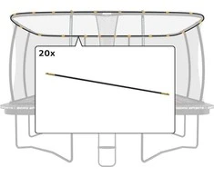 Berg Ultim Safety Net DLX XL - Set Tent Tubes 5x5