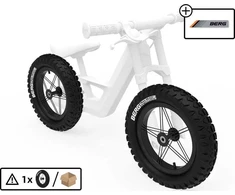 Berg Ratas 12'' All Terrain, juodas/baltas