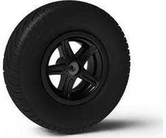 Berg Wheel 5-spoke juodas 400/140-8 slick right