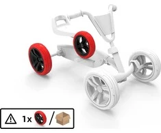 Berg Wheel 9x2 - Juodas/Raudona Rear