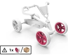 Berg Wheel 9x2 - Rožinė/Baltas Front