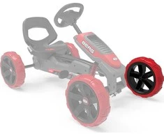 Berg Wheel juodas-red 10x2,5 front left