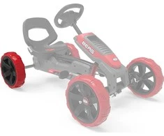 Berg Wheel juodas-red 10x2,5 rear right