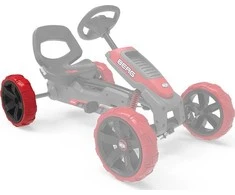 Berg Wheel juodas-red 10x2,5 rear right