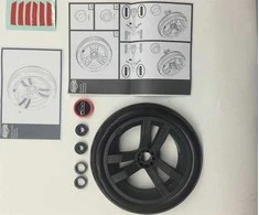 Berg Wheel pilkas-juodas 9x2 (Fiat 500 cover)