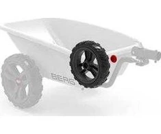 Berg Wheel pilkas-juodas 9x2 left (red cover)