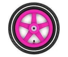 Berg Wheel pink 12.5x2.25-8 slick (baltas striping)
