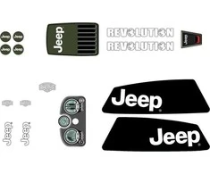 Berg XL Frame - Sticker set Jeep® Revolution