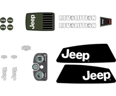 Berg XL rėmo lipdukų rinkinys Jeep® Revolution