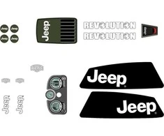Berg XL Frame - Sticker set Jeep® Revolution