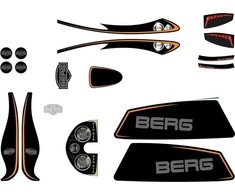 Berg XL Frame - Sticker set Juodas Edition