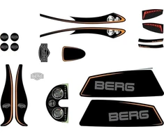 Berg XL Frame - Sticker set Juodas Edition