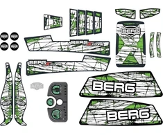 Berg XL rėmo lipdukų rinkinys X-Plore