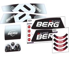 Berg XL/XXL rėmo lipdukų rinkinys B.Super Raudona