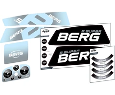 Berg XL/XXL rėmo lipdukų rinkinys B.Super Juodas