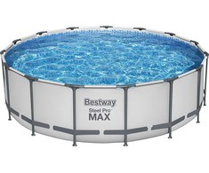 "Bestway" baseino komplektas "Steel Pro Max 457 pilkas