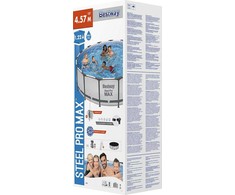 "Bestway" baseino komplektas "Steel Pro Max 457 pilkas