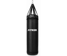 Bokso maišas Fitker PRO su diržais, PVC, juodas
