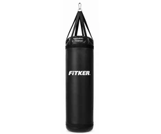 Bokso maišas Fitker PRO su diržais, PVC, juodas