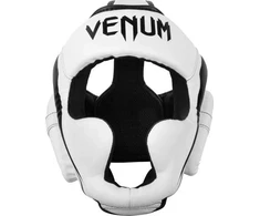 Bokso šalmas Venum Elite, baltas/juodas