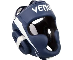 Bokso šalmas Venum Elite - Baltas/Navy Mėlyna