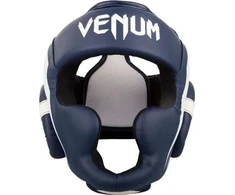 Bokso šalmas Venum Elite - Baltas/Navy Mėlyna