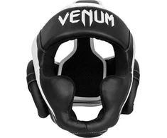 Bokso šalmas Venum Elite, juodas/baltas