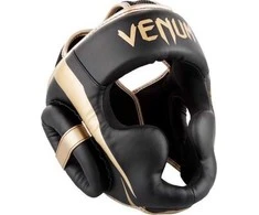 Bokso šalmas Venum Elite - Juodas/Gold