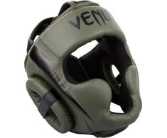 Bokso šalmas Venum Elite - Khaki/Juodas