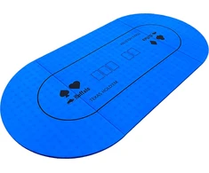 Buffalo foldable poker table top mėlynas