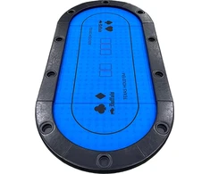 Buffalo foldable poker table top with cup holders