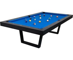 Biliardo stalas Buffalo Harlem 8ft, juodas su dangčiu
