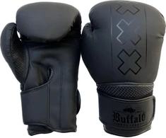 "Buffalo Metal" bokso pirštinės juodos 14oz