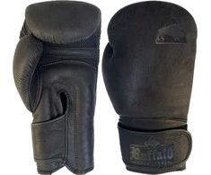 "Buffalo" odos bokso pirštinės juodos 14oz